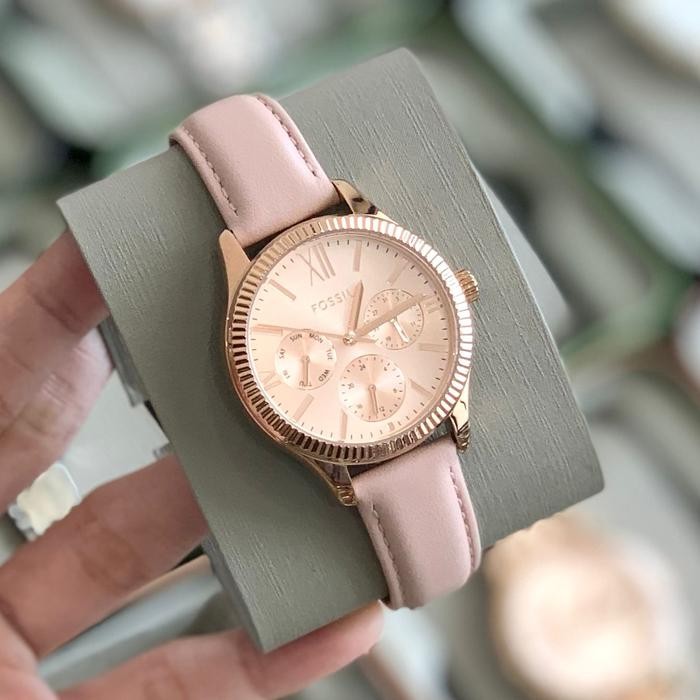 JAM TANGAN BRANDED Rye Multifunction Nude Leather Watch - BQ3763