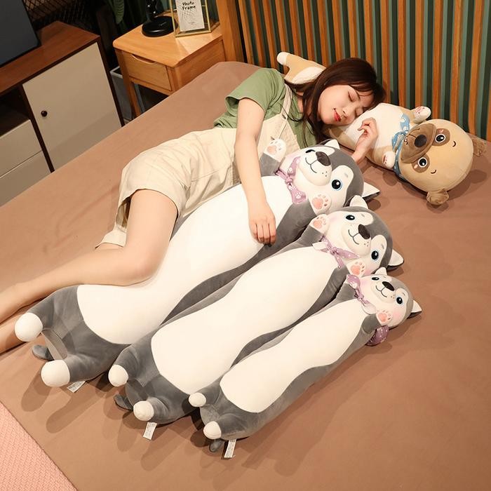 Boneka Bantal Guling Karakter Hewan Anjing Dolls Plush Mainan Bantal Kado Ulang Tahun Anak