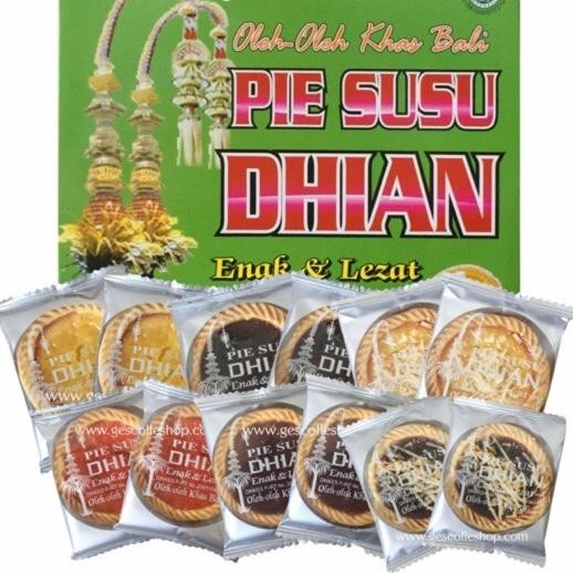 

SIAPKIRIM Oleh-oleh Khas Bali Pie Susu Dn Isi 25 - Makanan Cemilan Kue READY STOCK
