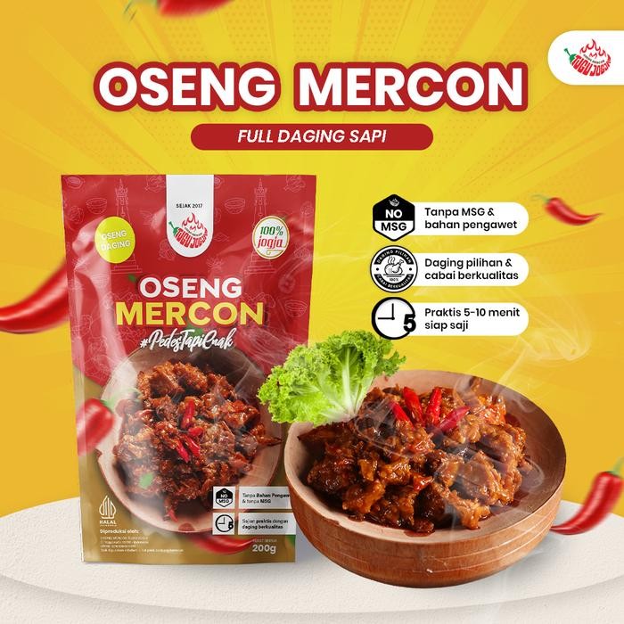 

SIAPKIRIM Oseng Mercon Full Daging Sapi Makanan Khas Jogja READY STOCK