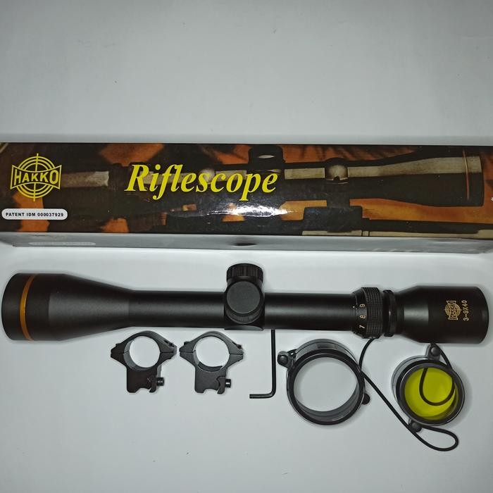 TELESCOPE HAKKO 3-9X40 RING GOLD