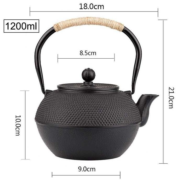 Teko Teapot Teh Jepang Tetsubin Japanese Kettle Iron Cast Cor masih ready
