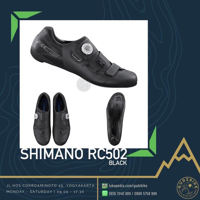 Shimano Rc502 Black - Wide . Carbon Roadbike Shoes