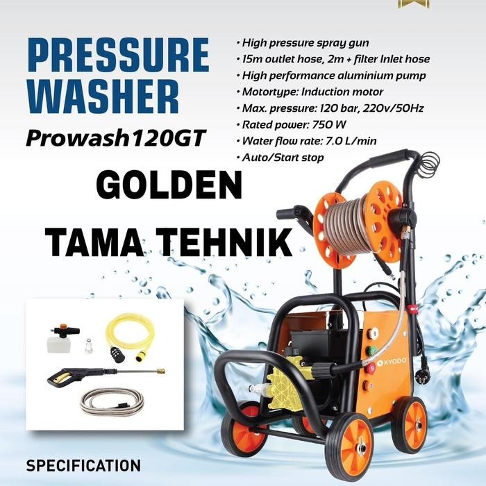 Jet Cleaner Kyodo Prowash 120 Gt / High Pressure Steam 120 Bar Kyodo Prowash 120 Gt / Jet Cleaner