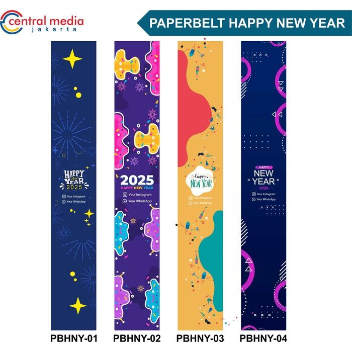 

Paper Belt Hampers Happy New Year Packaging sleeve Selamat Tahun Baru