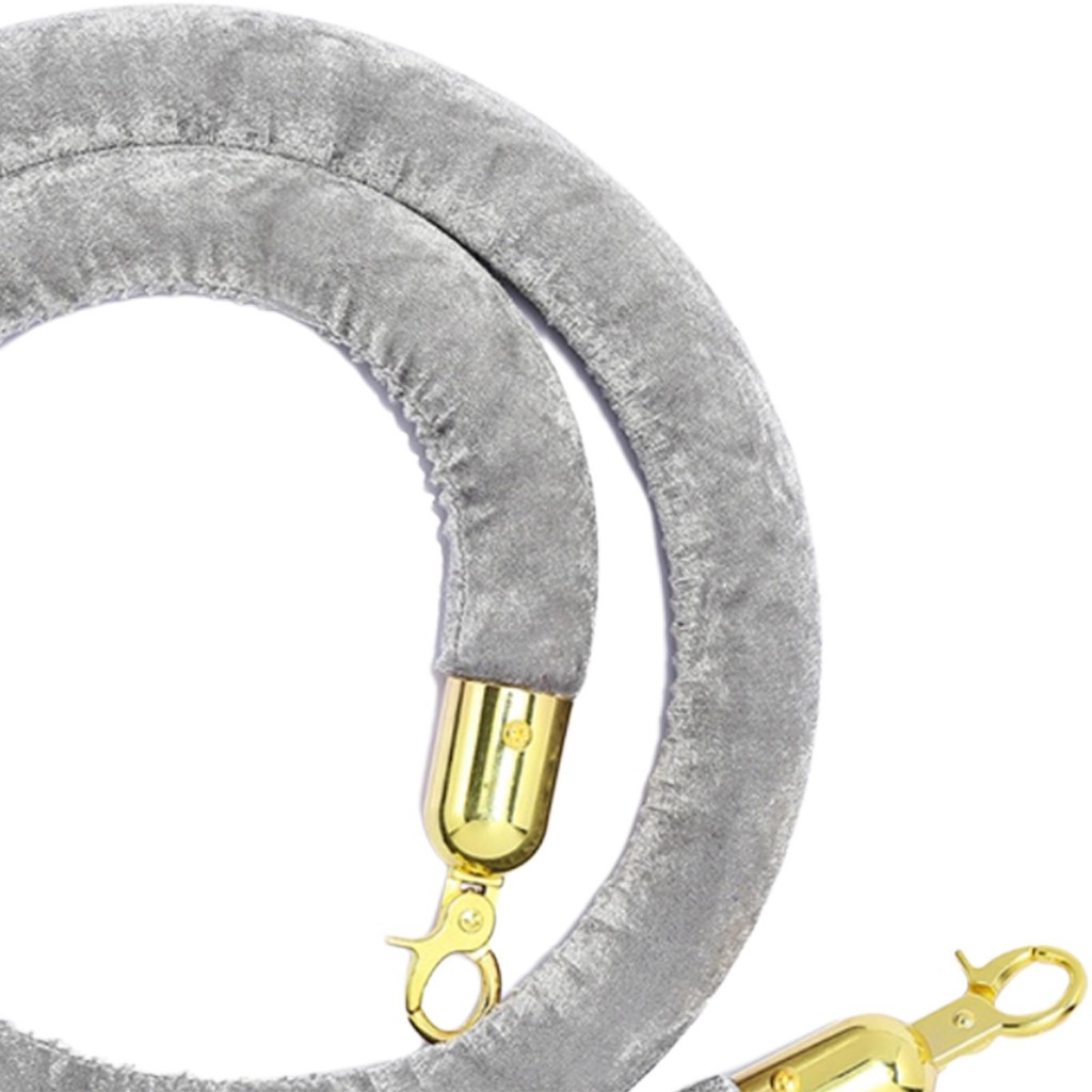 

1Pcs Queue Line Barrier Rope 1.5M Velvet Playground for Movie Theaters Hotel