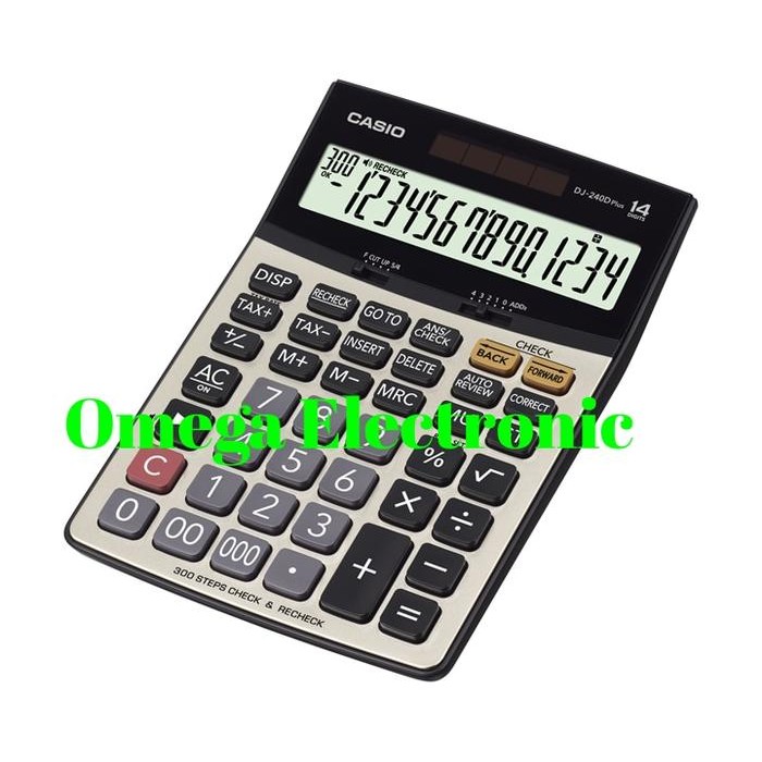 

casio calculator check & correct dj-240dplus - kalkulator meja desktop kode 71