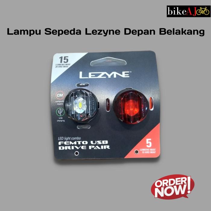 Lampu Sepeda Lezyne Sepasang