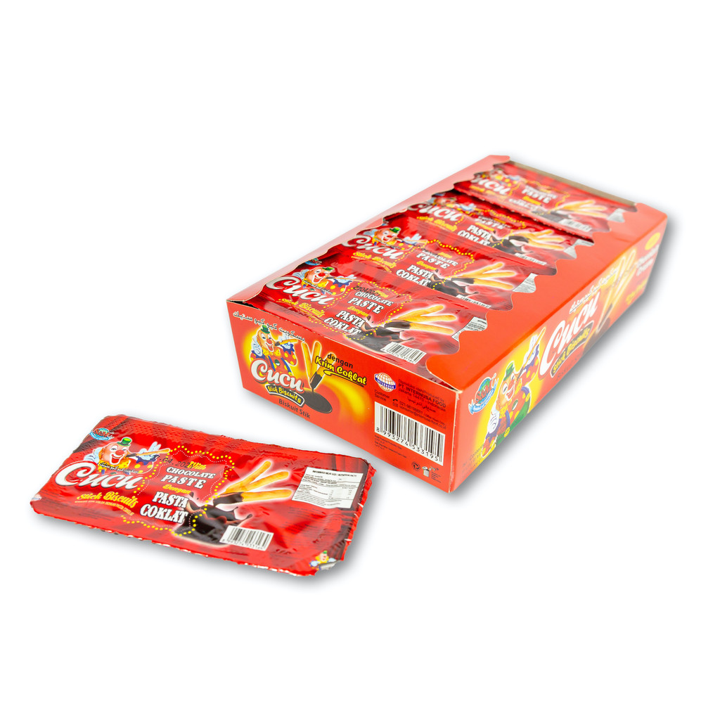 

cucu stick biscuit chocolate paste Cucu Quackle pack 12pcs