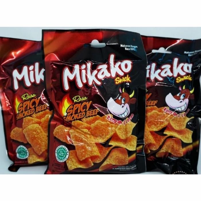

SNACK MIKAKO SPICY SMOKED BEEF 10PCS SNACK ENAK MURAH jajan murah