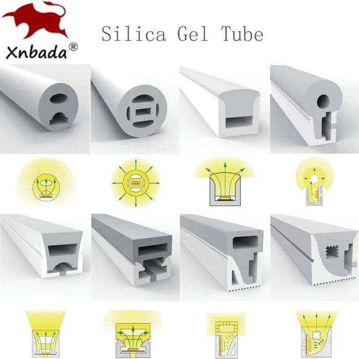 WS2811 WS2812B SK6812 5050 LED Neon Rope Tube Silica Gel Flexible