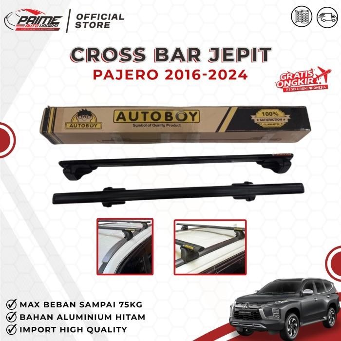 Ready Cross Bar Kaki Rack Autoboy Premium Hitam - All New Pajero 2016 Terbaru