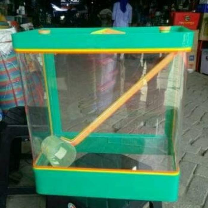 Hot Sale! Tempat Es Kelapa Acrylic Es Buah + Gayung / Aquarium Akrilik Kecil Ls