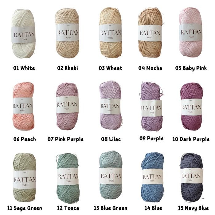 

Benang rajut Rattan / Rattan yarn RTN6