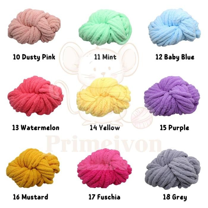 

Benang rajut chenille jumbo import/ benang rajut handuk jumbo import