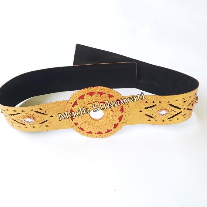 Ready Stock Sabuk Pending Anak Ukiran Kulit Tari Bali Ikat Pinggang Tari Bali Untuk Anak
