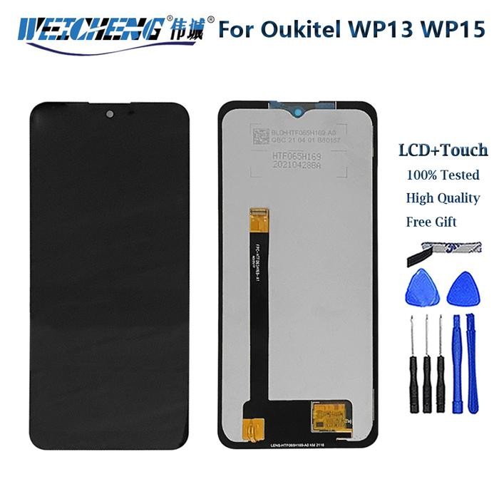 Original For Oukitel WP15 LCD Display +Touch Screen Screen Digitizer Assembly Replacement 6.52 inch 