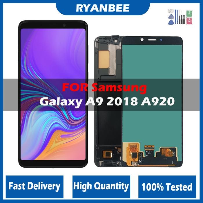 AMOLED LCD For Samsung Galaxy A9 2018 A920 A920F SM-A920F/DS LCD Display Touch Screen Digitizer Asse