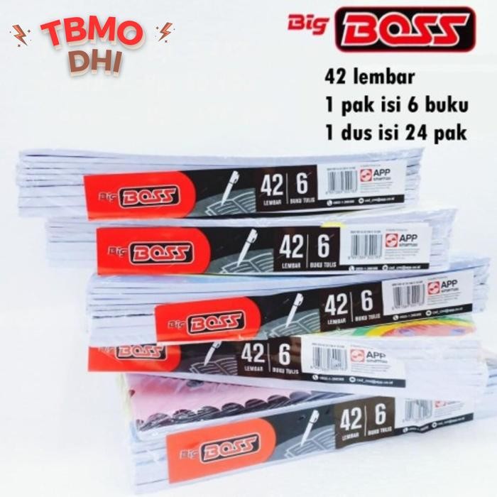 

PROMO BUKU TULIS EB 42 BIG BOSS 1 PACK 6 LEMBAR paper stationary kertas / 6pcs Buku Tulis Big Boss