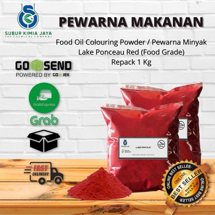 

Pewarna Bubuk Oil / Minyak Ponceau Red 100 gr