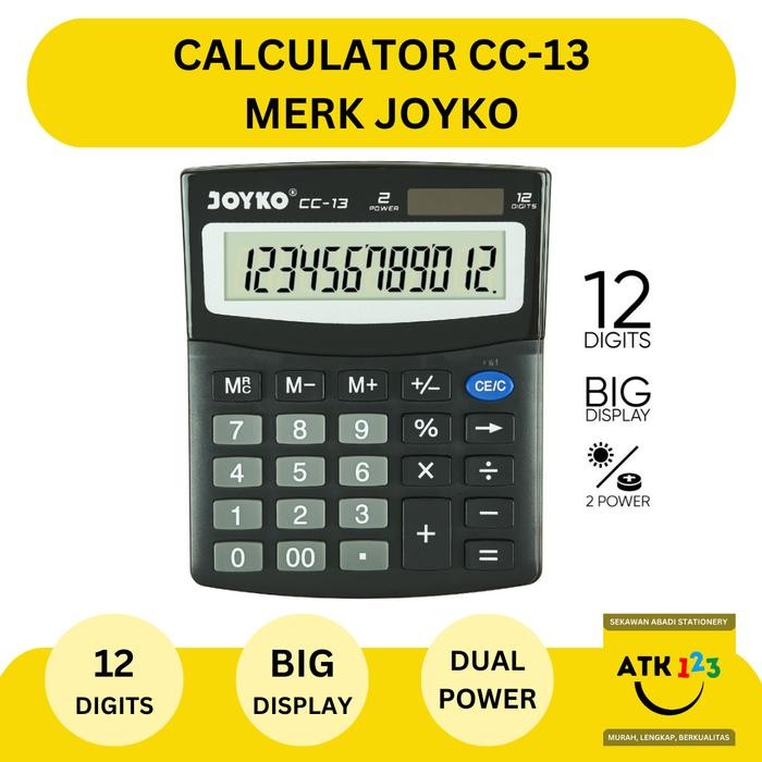 

Calculator Kalkulator Joyko CC-13 12 Digits [BEST SELLER]