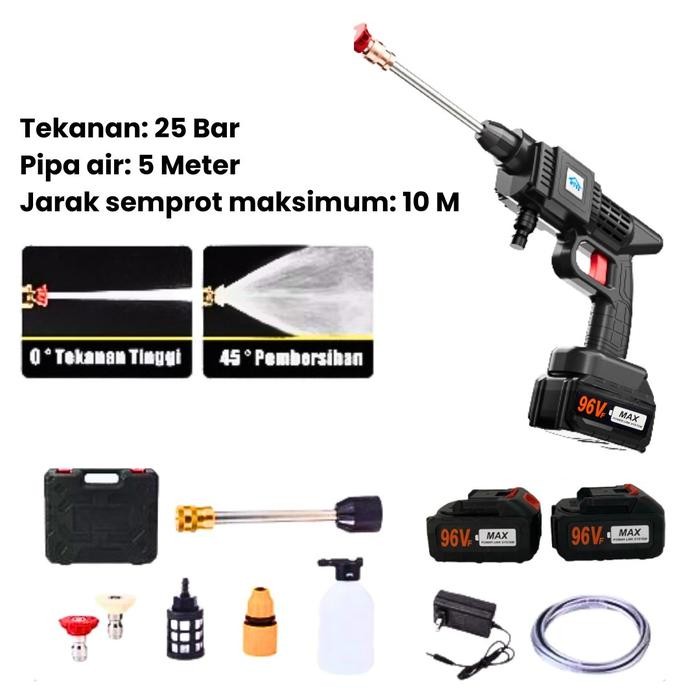 Terbagus Jet Cleaner Alat Cuci Motor Baterai 96Vf Mesin Steam Power Spayer Mobil Dan Motor Portable