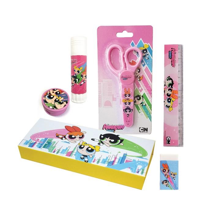 

Powerpuff Girls Stationery Set / Paket Alat Tulis Sekolah Kotak Sil