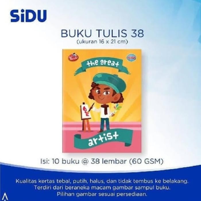 

BUKU TULIS 38 SIDU PACK ISI 10 / BUKU TULIS SINAR DUNIA