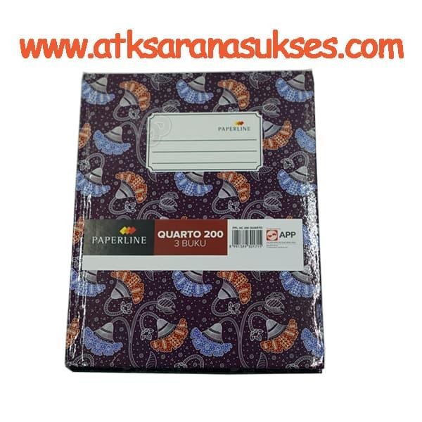 

Buku Hardcover Kwarto / Quarto Paperline 200 lembar