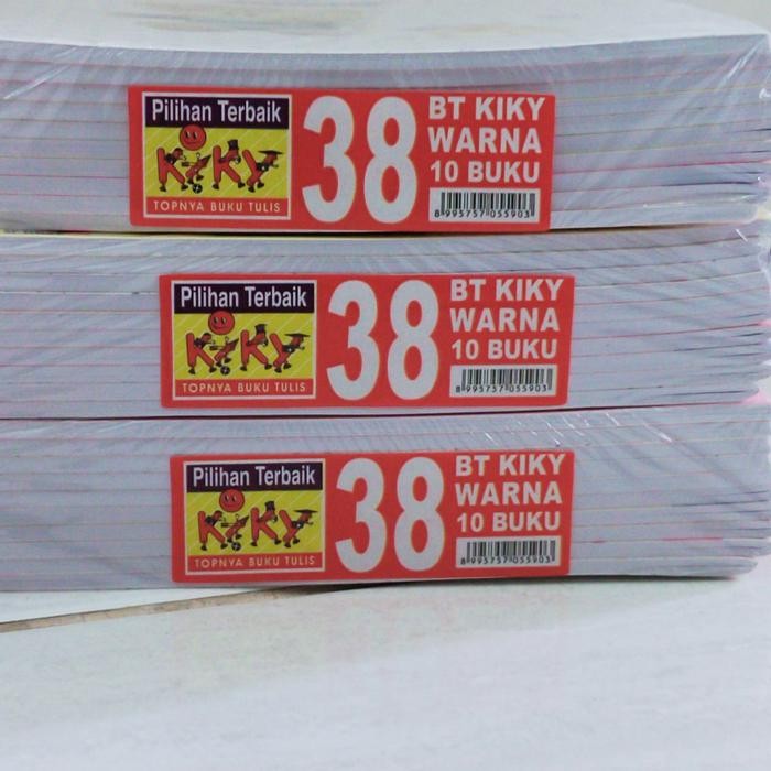 

Buku Tulis Kiky 38 lembar warna