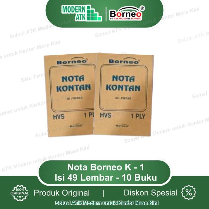 

10 BUKU - Nota Kontan Kecil - 1 Ply (50 Lembar)