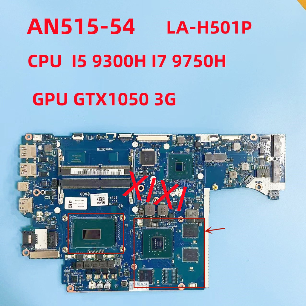 LA-H501P For Acer Nitro 5 AN515-54 A715-74G Laptop Motherboard With CPU I5-9300H I7-9750HGPU GTX1050