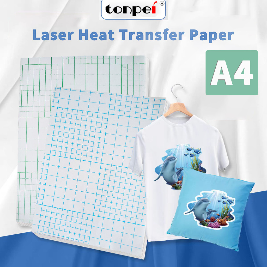 

10sheets A4 Laser Heat Transfer Printing Paper Dark or Light Colours For DIY T-Shirt Light Dark