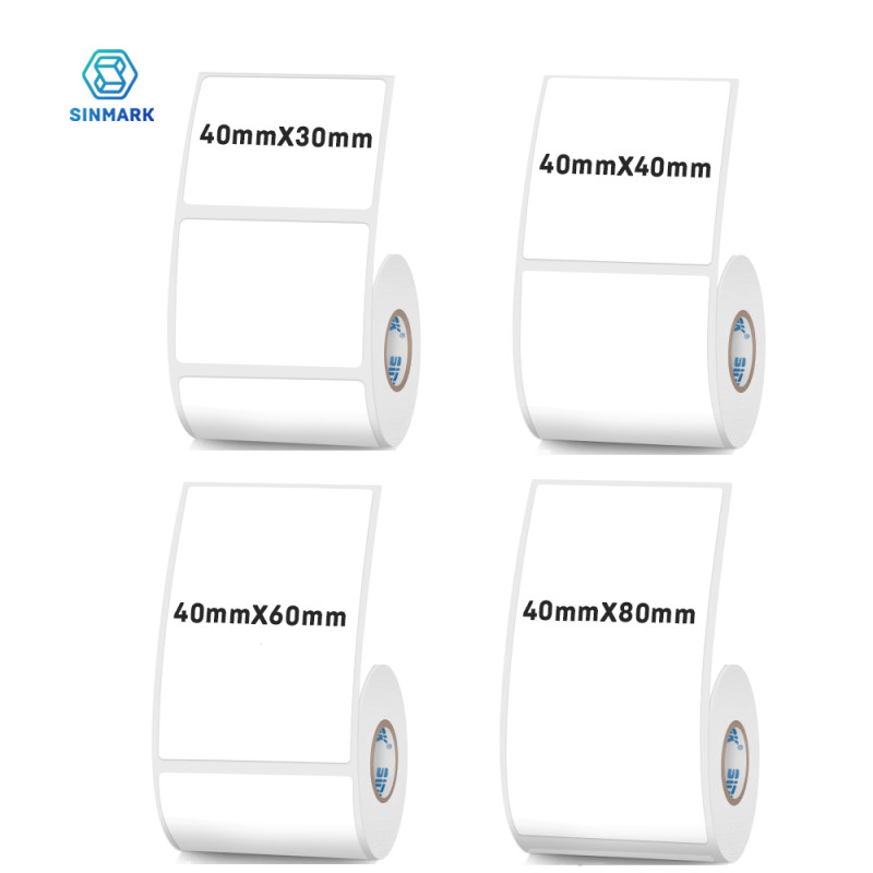 

40mm Width Thermal Label Sticker White Self-Adhesive Label Paper Clothing Commodity Price Food Tag