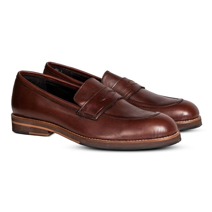 Blake Penny Loafers Brown / Sepatu Formal / Sepatu Nappa Milano