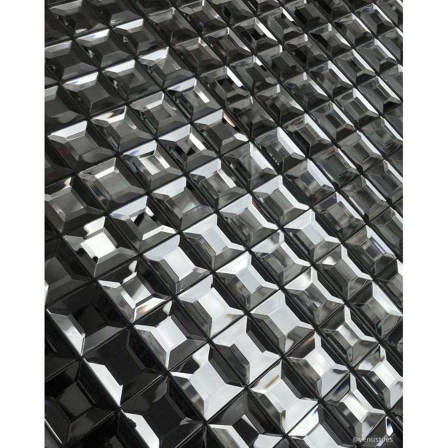 Mosaic Dinding Interior Mozaik Venus MIRROR SILVER