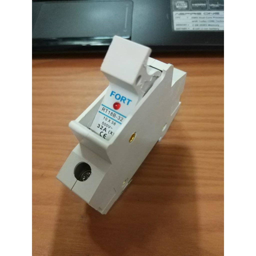 Fuse Holder with Lamp atau Din Rel mounting fuse holder model mcb