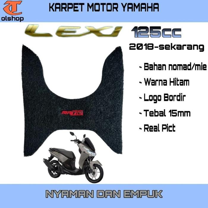 KARPET MOTOR YAMAHA LEXI 125cc 2018-2021 BAHAN NOMADE KARPET MIE BIHUN