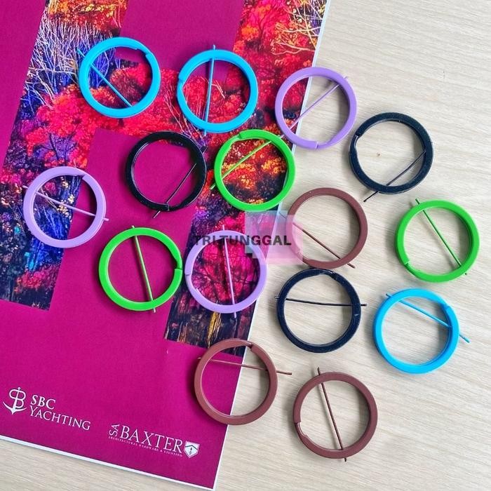 ---- Ring Polos Gepeng Warna Warni Colorfull Ganci Ring Gepeng Keychain Charm Bandul Ring Gantungan
