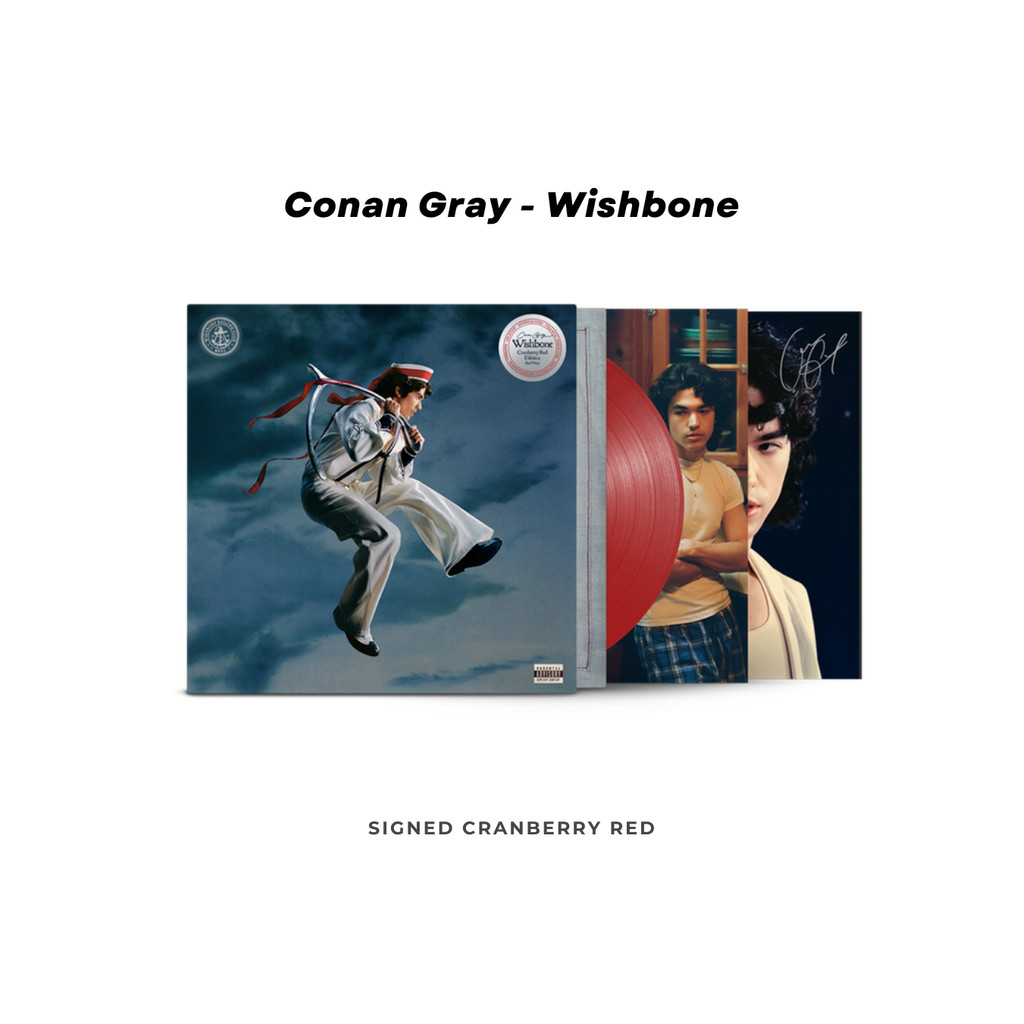 SIGNED Conan Gray - Wishbone (Cranberry Red Edition) LP Vinyl Records