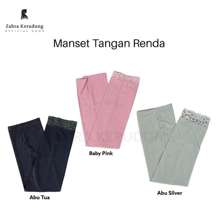 (Allthebest) PREMIUM Manset Tangan Renda Manset Lengan Muslim Wanita Hijab