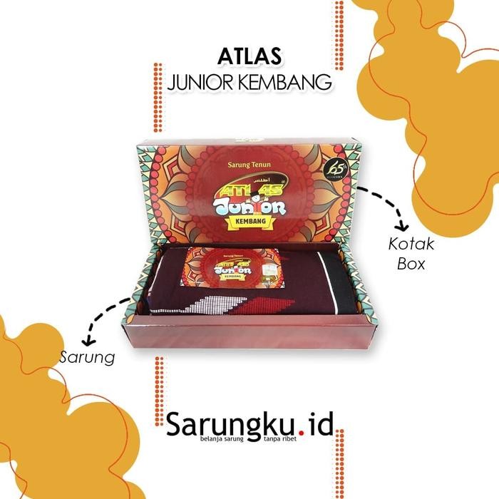 (Allthebest) SARUNG ATLAS JUNIOR KEMBANG