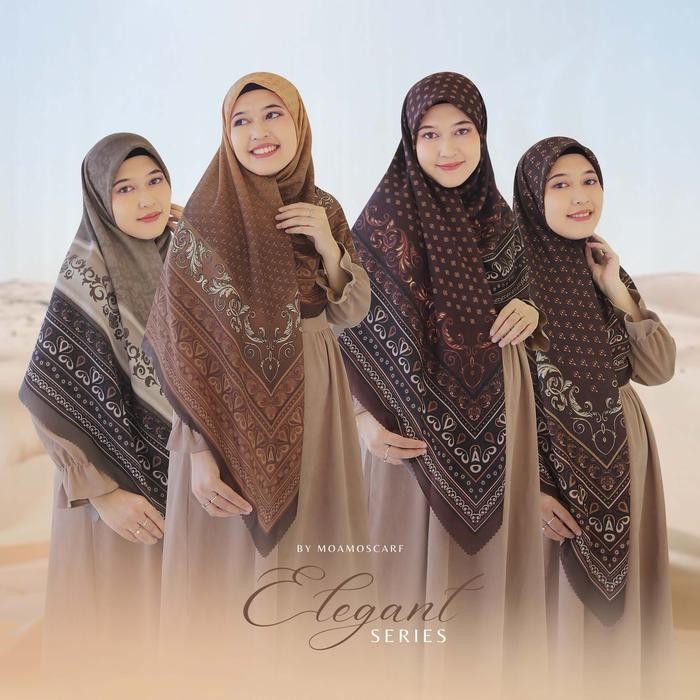 (Allthebest) Hijab Segi Empat / Syari Motif / Jilbab Jumbo Elegant Series 140x140 & 120x120