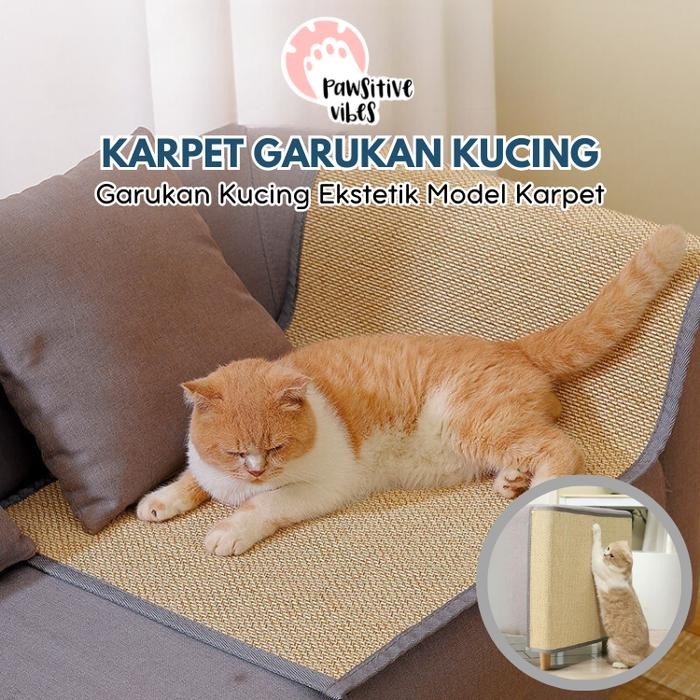 Karpet Garukan Kucing Anti Selip-Karpet Tahan Terhadap Cakaran Kucing