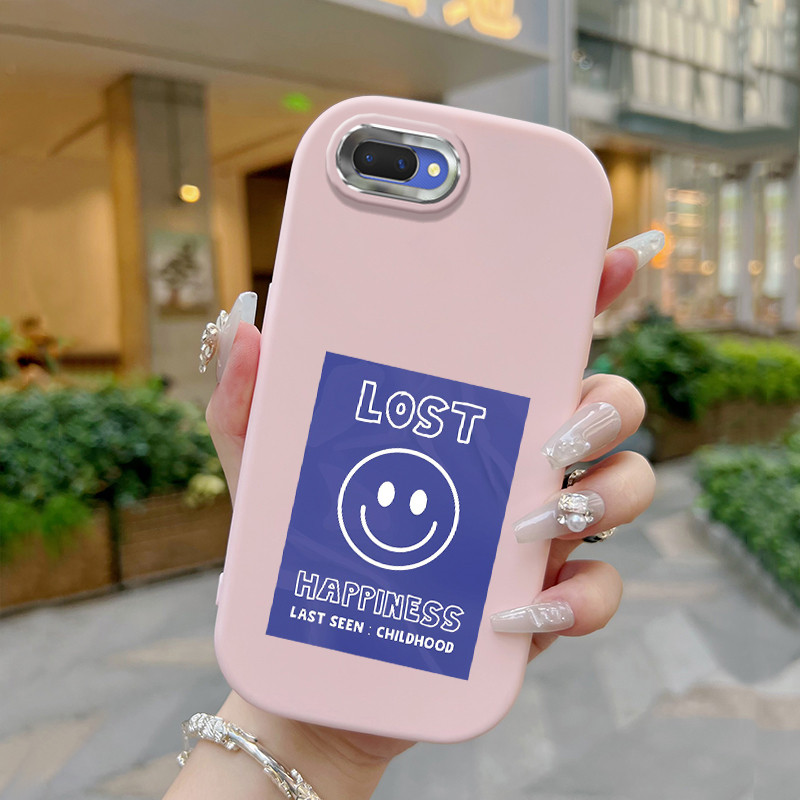Casing Hp Untuk OPPO A5 A3s A12E Realme C1 Case Casing cantik Emoji tas Kasing HP Silikon Softcase b