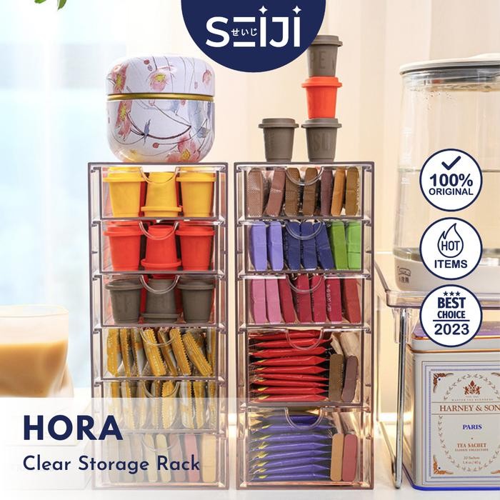 SEIJILaci Penyimpanan Cemilan Kosmetik Transparan Rak Organiser
