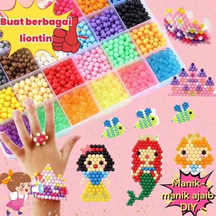

codMagic Waterbeads Kit 24 Warna Water Beads Magical Beads DIY Water Beads Hadiah Mainan AnakMainan