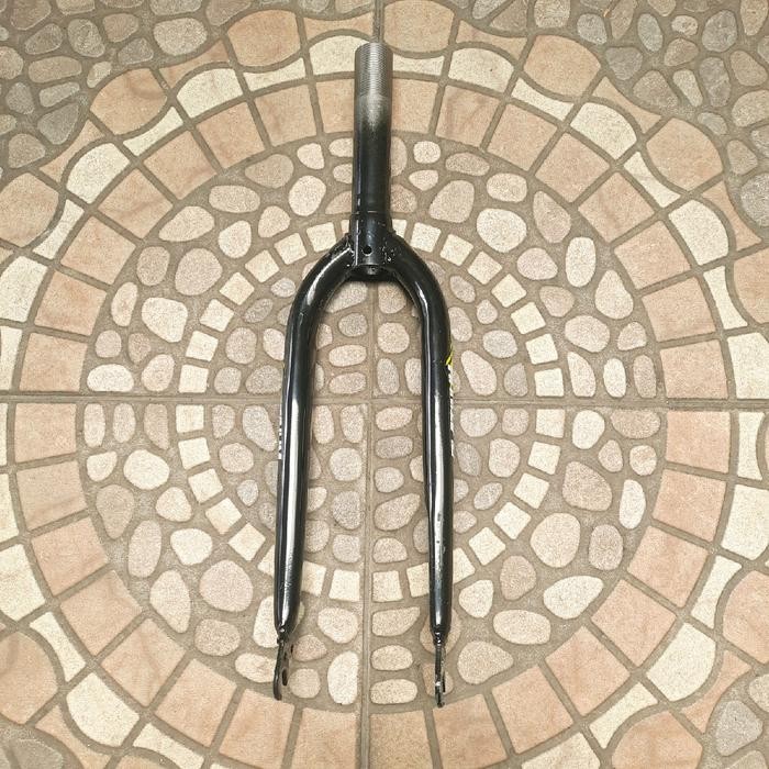 FORK GARPU SEPEDA LIPAT FOLDING 20 PLATINUM BESI CAKRAM DRAT HITAM sparepart sepeda termurah