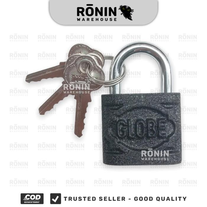 Globe Gembok Hitam Kunci Pintu Rumah Koper 20 25 30 Mm [12Pcs]