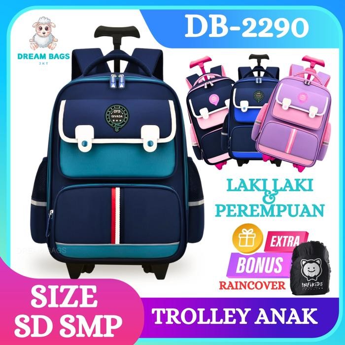 Tas Troli Anak Sekolah Laki Laki Perempuan Import - Tas Koper Anak Sd